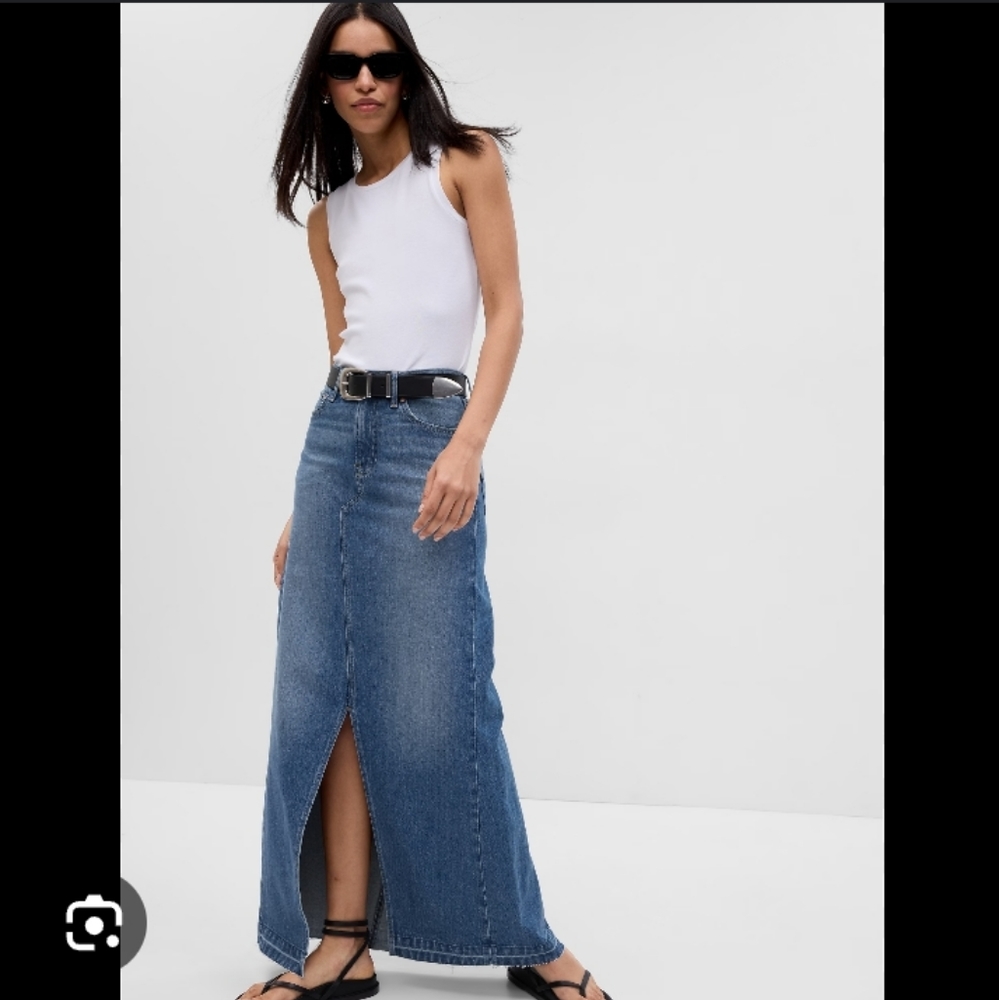 Gap Denim Maxi Skirt
